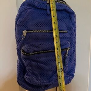 Ash Perforated Blue Backpack
